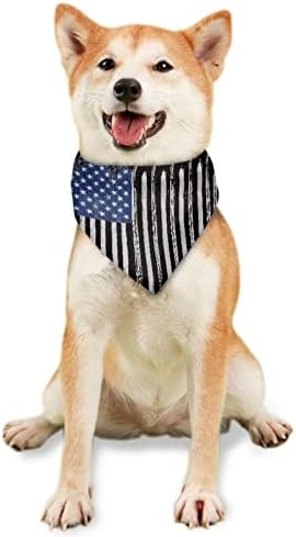 Jeiento Кърпи за кучета с флага на сащ за Деня на Независимостта на 4 юли, Обратими Триъгълни Празнични Шалове, Здрав Аксесоар за кучета Малки, Средни, Големи Кучета