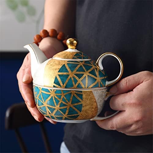 Чайник от Костен порцелан в европейски стил, чашата за Кафе, кана за Кафе, Една чаша и Един чайник, Един Чайник, Цветен Чай, Подарък кутия
