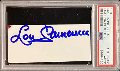Лу Карнесекка подписа договор с главния треньор на баскетболния отбор от НБА Сейнт Джоунс с автограф на PSA/DNA - Баскетболни топки с автографи