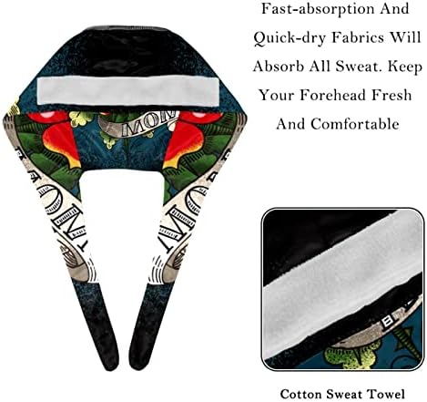 Регулируема работна Шапка в райе BeCrazier с веригата и рози и подходяща спортна лента, 2 опаковки