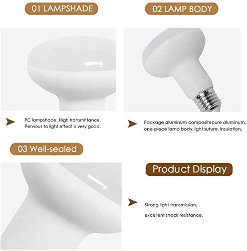 Прожекторная лампа WELLHOME, Цокъл E26, Led лампа BR25 за вътрешно/външно осветление, Вградени Can Light, С регулируема яркост, 9 W = 75 W, Топло бяла лампа 2700 До 900 Lm, 4 бр. в опаковка