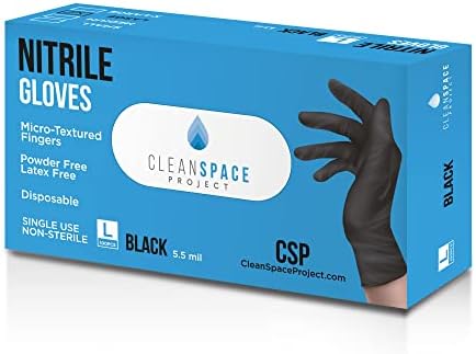 Ръкавици от черен нитрил СДС, е Много дебела, 5,5 Милиона са за Еднократна употреба, Без прах, без латекс