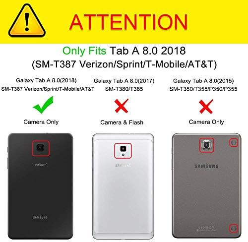 Калъф Maomi за Samsung Galaxy Tab A 8,0 см 2018 година на издаване (модел: SM-T387), сверхпрочный калъф-поставка [Не е подходящ за SM-T380/T385 2017 г. съобщение] (син)