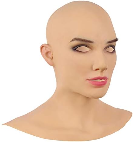 Yuewen European Beauty Girl Mask Реалистична Силиконова Маска Ръчна изработка за Кроссдрессинга