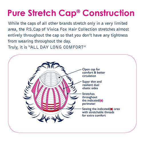 Vivica A Fox Hair Collection Боби-V Нова Перука от Синтетични влакна, устойчиви на висока температура Futurua Pure Stretch Cap Cap, FS4/30, 5,7 Грама
