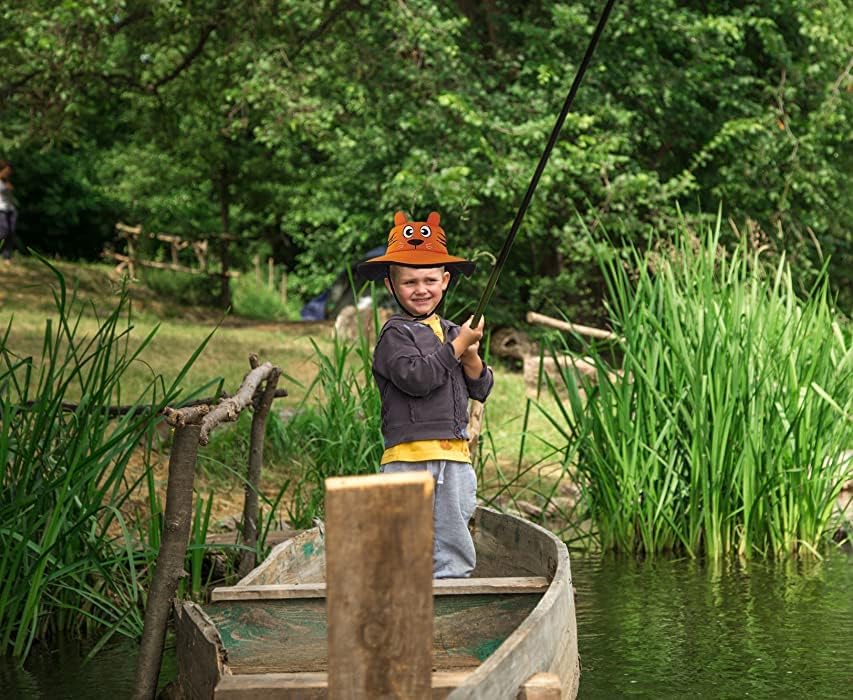 Детска Солнцезащитная шапка за момичета и момчета с защита от uv - Детска Плажна шапка за риболов, Сафари, Детска шапка (2-7 години)