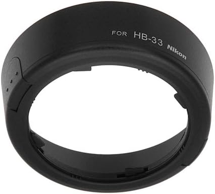Подмяна на сенници обектив Fotodiox за HB-33 е Съвместим с обективи на Nikon Nikkor AF-S 18-55 mm f/3,5-5,6 G ED и AF-S 18-55 mm f/3,5-5,6 G ED II