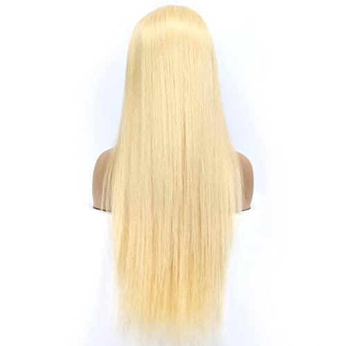 OURI Hair 613 Светли Перуки Дантела Отпред Коси 13x4 180% Плътност Права Перука Дантела Отпред Човешка Коса Перука от Естествена линия на Растеж на косъма (32 инча)