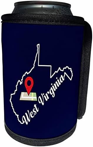 3дРоуз Посещава Западна Вирджиния Тук, в общи линии, описващи пътуване в щат. - Опаковки за бутилки-охладители (cc-363735-1)