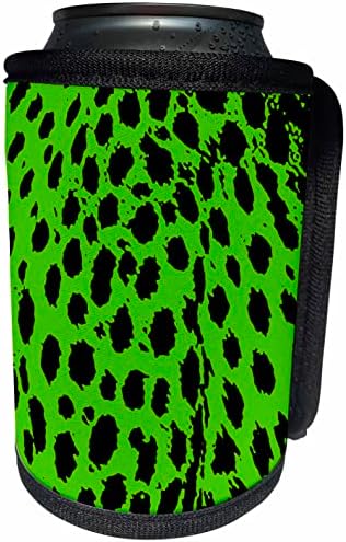3dRose Страхотен принт под формата на леопард в лаймово-зелена опаковка за бутилки-охладители (cc-363277-1)