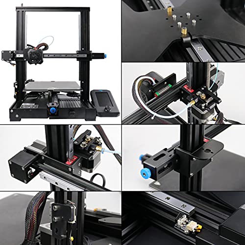 Комплекти за 3D-принтер Haldis 3D Upgrade профил от алуминиева сплав Black Knight, Модулна Y-образна каретка, включва комплекти и винтове за колан за Emilov 3 Pro (с ръководството на Hiwin)