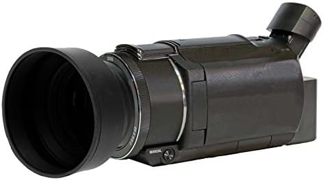 Сенник за обектив обектива (гумена сгъваема конструкция), съвместима с Sony FDR-AX100