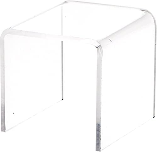Квадратна стойка за дисплея от прозрачен акрил Plymor, 2 x 2 W x 2D (дебелина на 3/32 инча) (12 опаковки)