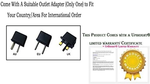 UpBright 2-Пинов USB-кабел за зареждане + ac/dc 5 v, Съвместим с Anjou AJ-PCA026 AJ-PCA028 AJ-PCA033, Воден Флоссер, Безжичен Пречистване на Зъбите, Професионален Стоматологичен Иригатор за у?
