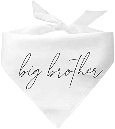 Кърпа за кучета Big Brother Modern Baby Announcement (Бяла и черна)