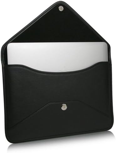 Калъф BoxWave, който е Съвместим с Polyend Tracker (Case by BoxWave) - Луксозни Кожена чанта-месинджър, чанта-плик от изкуствена кожа за Polyend Tracker, Polyend Tracker, Play - Черно jet black