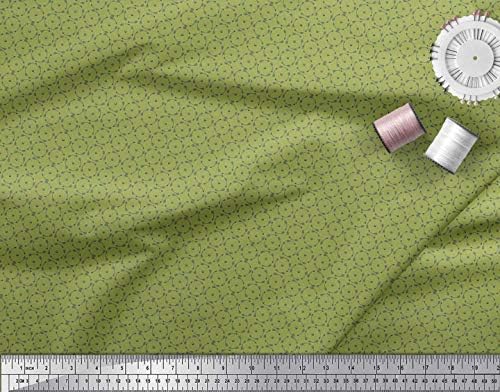 Плат от futon джърси Soimoi, кърпа с принтом мъниста и стрели, плат за бродерия ширина 58 см
