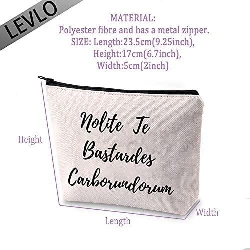 LEVLO Забавен Феминистский подарък Nolite Te Bastardes Carborundorum козметични чанти За грим Handmaid козметични чанти Подаръци (Nolite Te Bastardes Carborundorum)