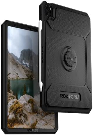 Rokform – Здрав калъф за iPad 10,9-11 инча, магнитен калъф с превръщането заключване RokLock, съвместим с iPad Air 5 (2022), iPad Air 4 (2020 г.) и iPad Pro 11 5-ти / 4-ти / от 3-то поколение (2021/2020/2018) - черен