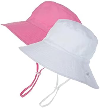 Детска Солнцезащитная Шапка за деца, Детски Слънчеви шапки с регулируема яркост UPF 50 +, Лятна Плажна Шапка с Широка периферия, Шапки-кофи