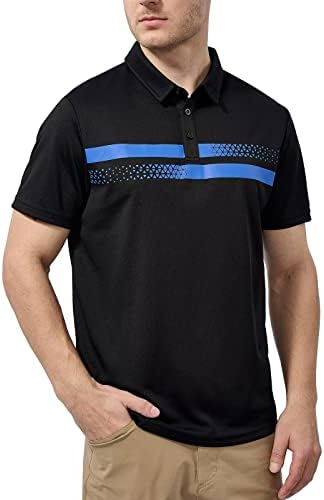 Мъжки Ризи Поло marami С Къс ръкав - Продуктивни Тениски За Голф, Поло, Мъжки Ризи UPF Dry Fit, Абсорбиращи Влагата, Ежедневни Ризи С яка