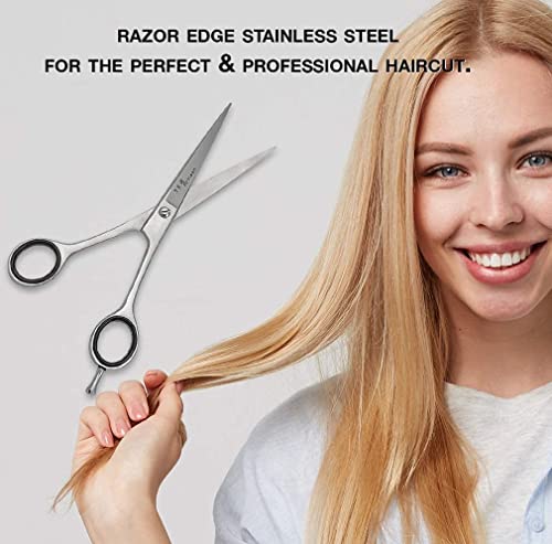 Професионални фризьорски ножици T & A Artisan от японска стомана с дължина 6,5 см, за мъже и жени с остър нож Са идеални за подстригване на коса с фини детайли