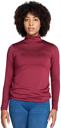 Топ за жени Термобелья LAPASA, Риза с дълъг ръкав и имитация на шията на руното лигавицата, Лека/Средно тегло (Thermoflux L87/L89)