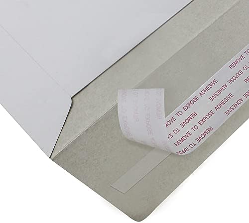 10 Твърди пощенски кутии за снимки EcoSwift 6,5 x 4,5 остават на равна подметка, пликове от бял картон с печат на самозалепващо