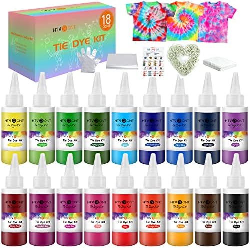 HTVRONT Набор от цветове за сливане за деца и възрастни - 18 цвята, 80 мл, предварително напълнени бутилки, Постоянни Нетоксични комплекти бои за обединение на предприяти