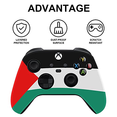 Флаг на Палестина Скинове за конзолата Xbox серия X И контролер Vinyl Стикер на кожата, Стикер-калъф За опаковане (Xbox X серия)